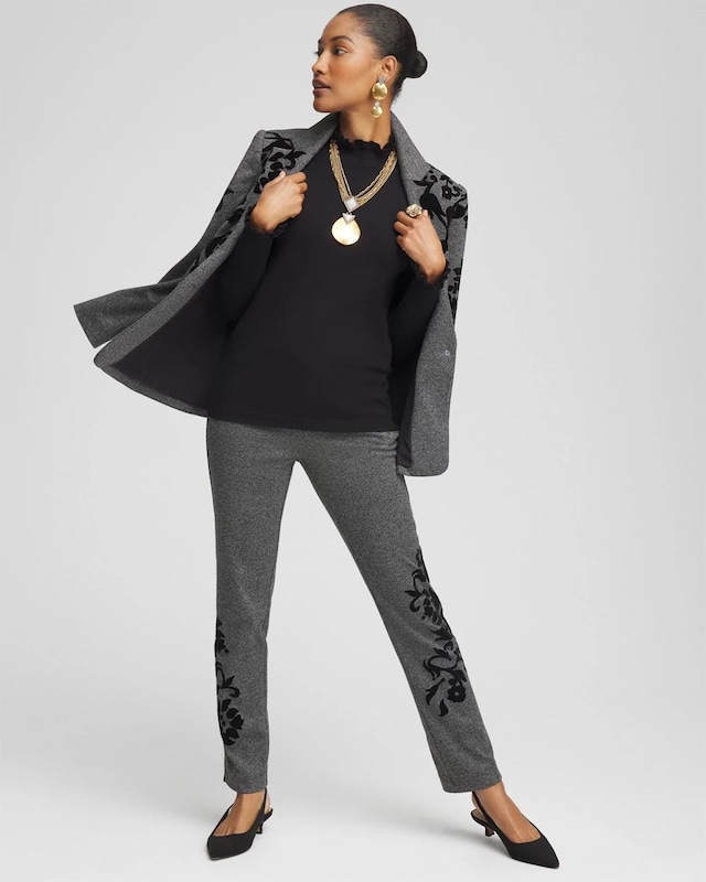 Ruffle Turtleneck Sweater - image 2